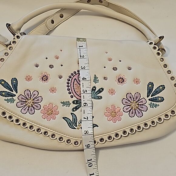 NWOT Isabella fiore leather embroidered bag - Picture 6 of 9